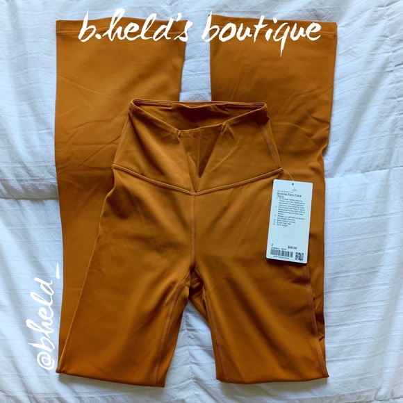 lululemon Groove Super HR Flared Pant Nulu Roasted Orange Size 2 Brand New NWT - Picture 13 of 16